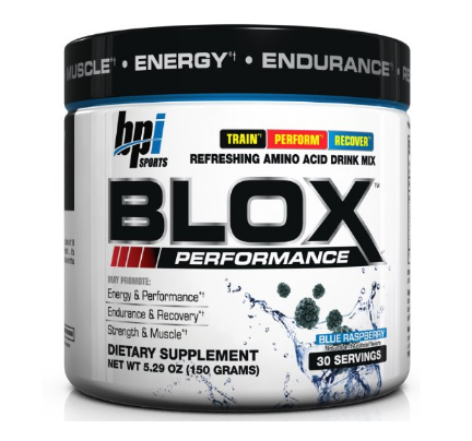 Sports Blox Amino Acid Drink Mix, Blue Raspberry