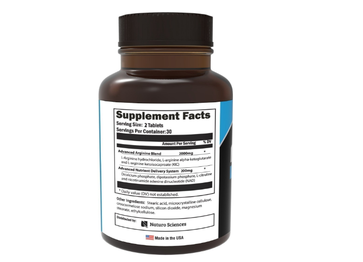 High Potency NO Booster and L-arginine Supplement